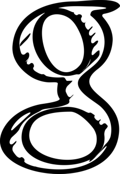Google Sketched Social Letter Logo Svg Line Art, Free Vectors File